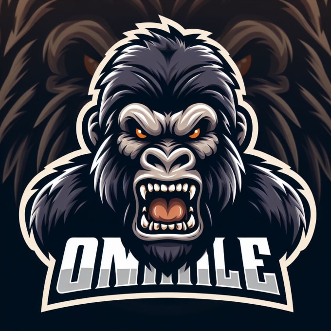 make a high quality angry gorilla head mascot logo  with express delivery