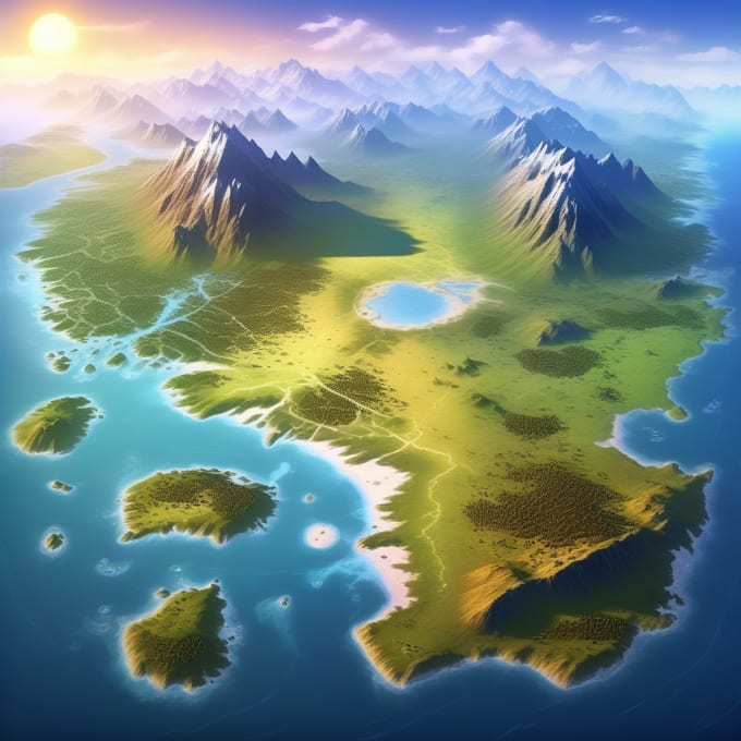 Create your fantasy map worldmap bottlecap by paintant fiverr