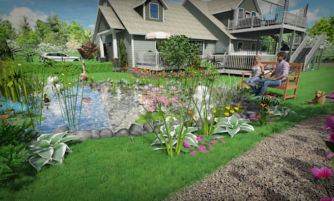 do landscape design, backyard design and front yard design