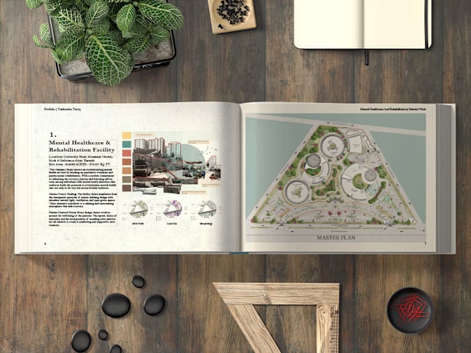 create architecture or interior design portfolio
