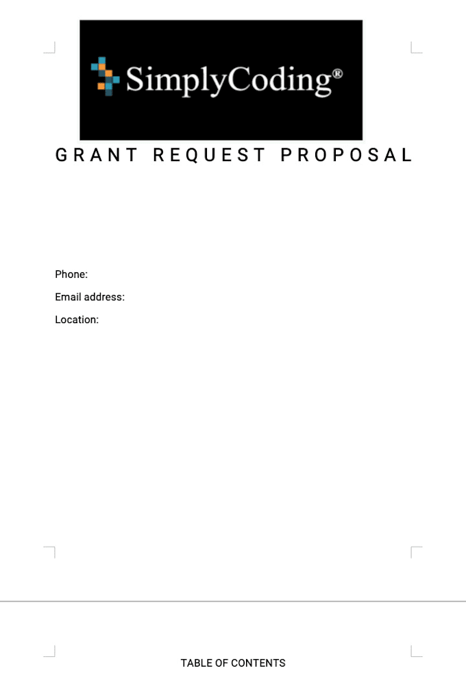 write grant, grant research, submit grant proposal