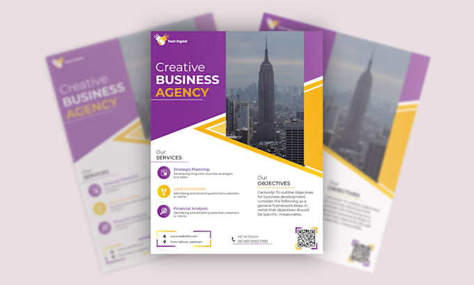 design unique, creative, simple flyer design within 12 hrs