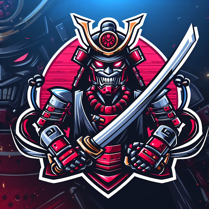 do make samurai, robot, sword, warrior, fighter, knight, mascot logo design
