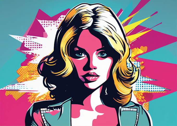 draw vector pop art illustration for you
