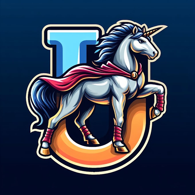do awesome, modern, j centaur, mascot logo design