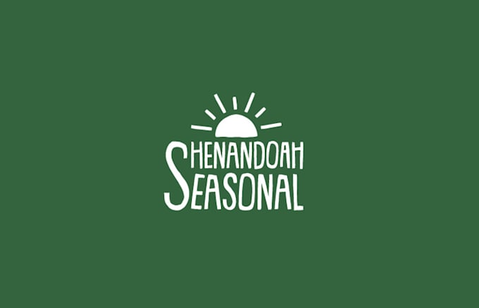 clean hip bold vegetable farm logo