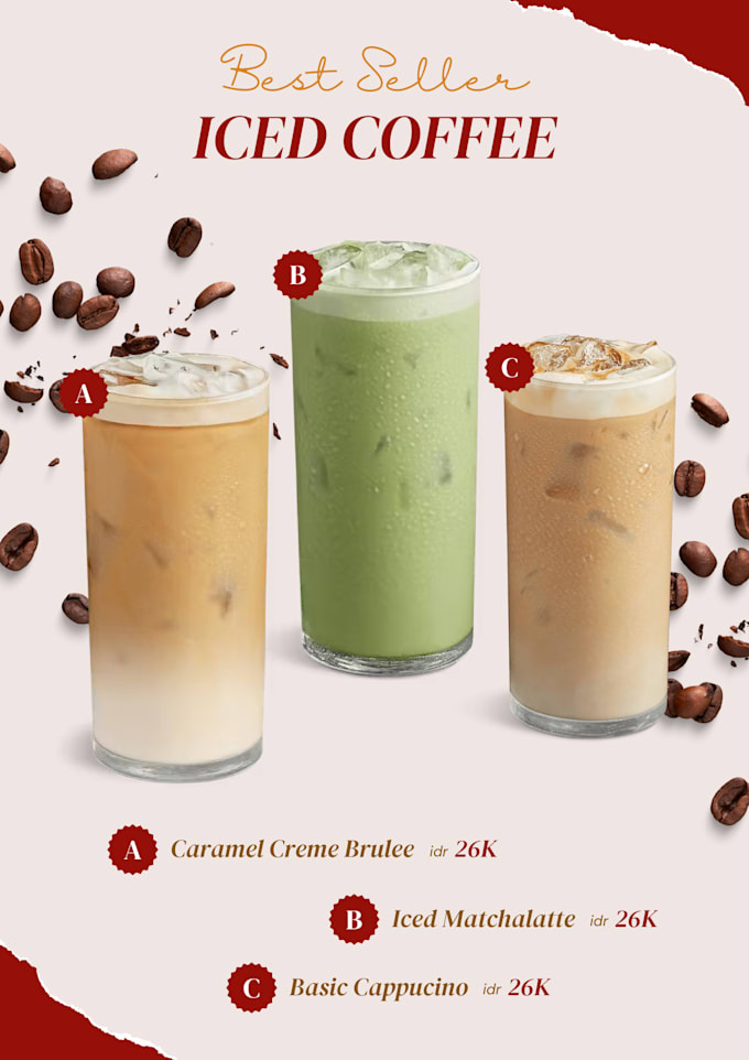 design a restaurant, cafe or food menu