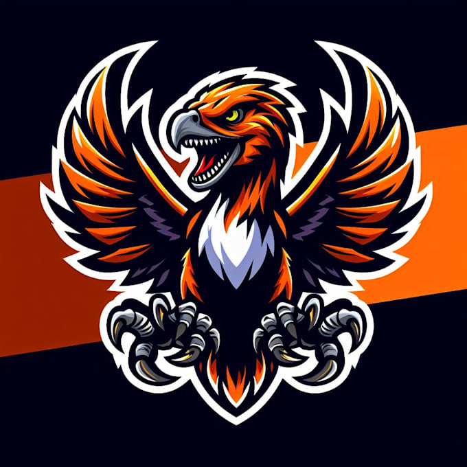 design creative raptor mascot logo for you in 12 hours