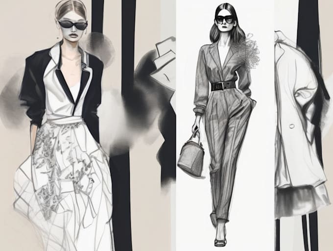 draw fashion illustration or sketch