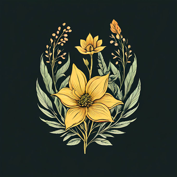 design a hand crafted botanical, boho logo