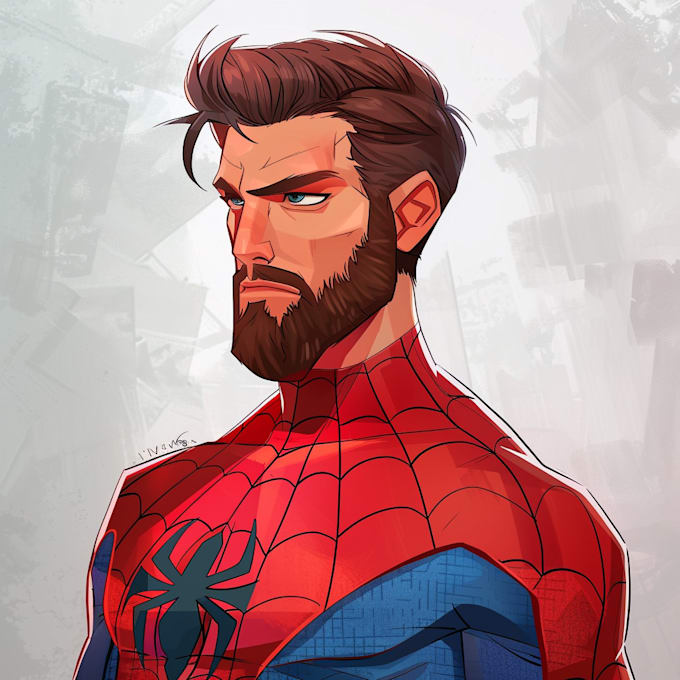 draw a a superhero cartoon character