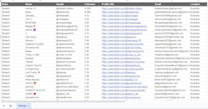 find best instagram, tiktok and youtube influencer list