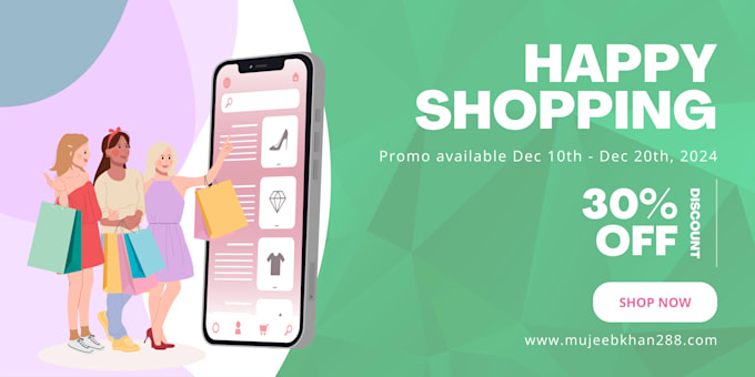 design website banner, web header and shopify banner