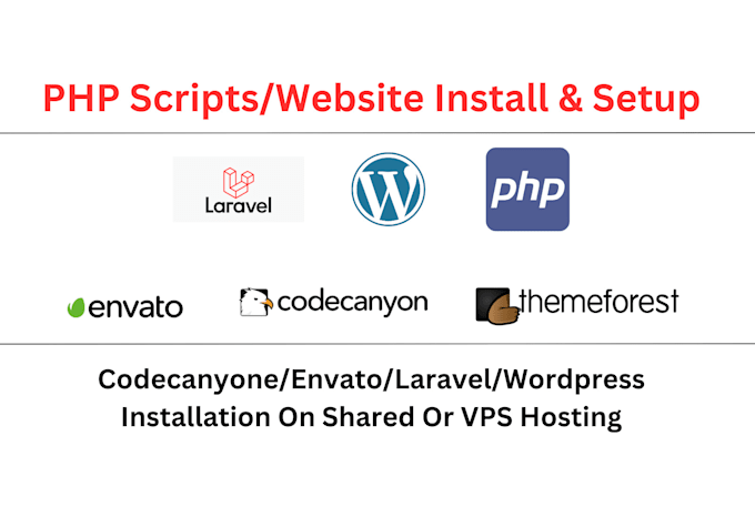 install any PHP script on your hosting or vps server