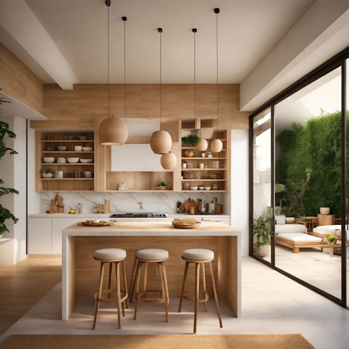 create interior or exterior rendering mediterranean style
