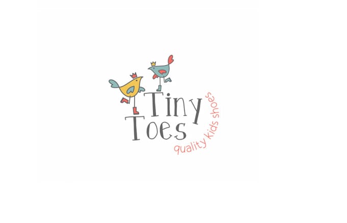 create attractive kids shoes store logo