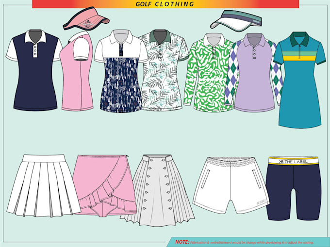 create golf clothing design