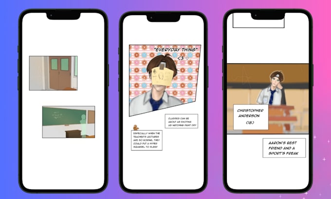 make you a webtoon comic as an experienced webtoon creator