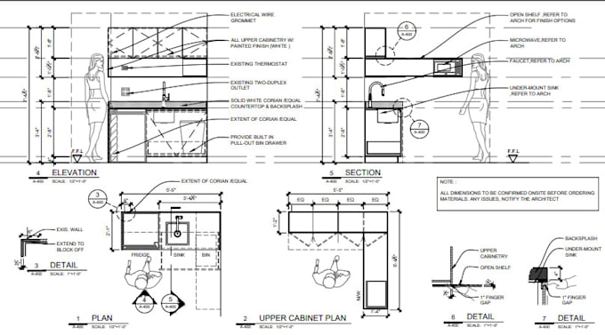 Create detailed plan drawings