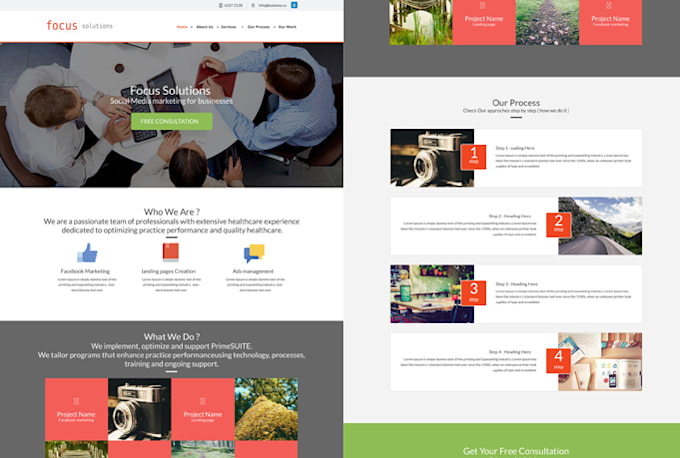 design your website clean modern responsive