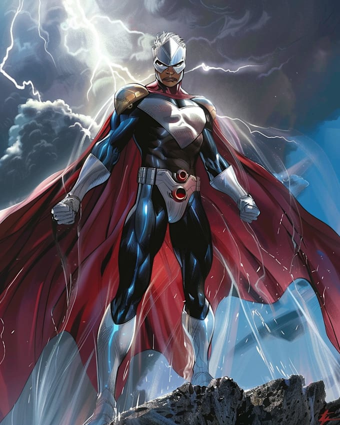 draw a comic superhero or character