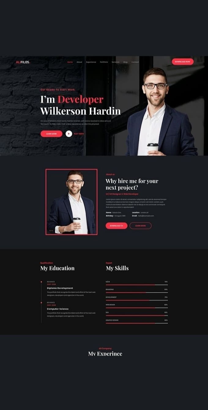 create a custom website