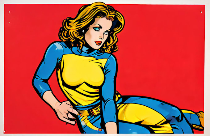 create stunning retro pop art in roy lichtenstein style