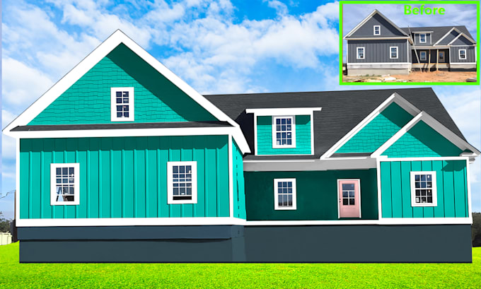 Change house color exterior paint and modernize home by Colorchange ...