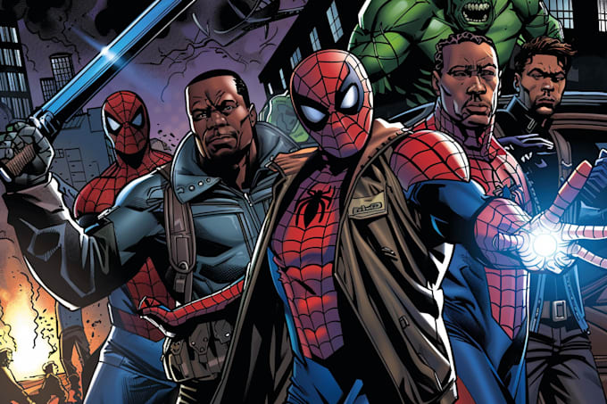 make a unique comic book digital art and illustration