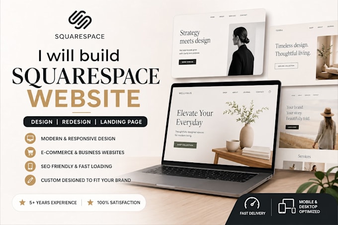 build squarespace website design, redesign squarespace website development
