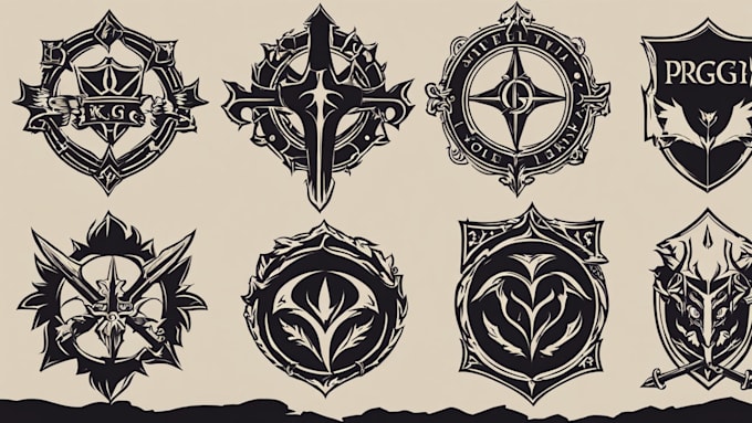 design medieval, fantasy, rpg gaming logo