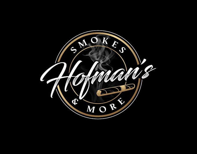 do modern awesome cigarette, vape logo design