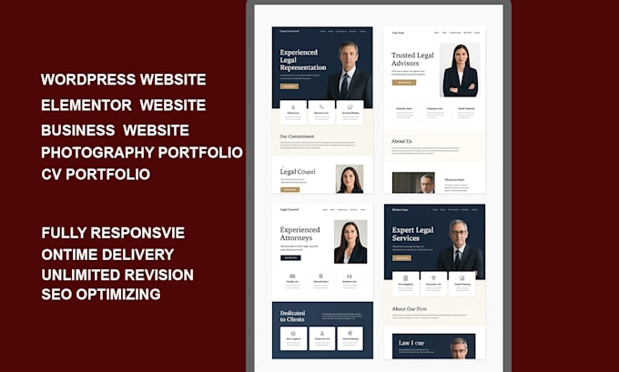 do wordpress landing page design, elementor landing page