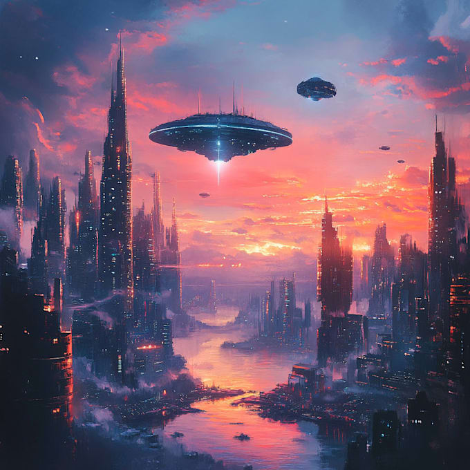 Create sci fi city or landscape art for you by Juanuadra | Fiverr
