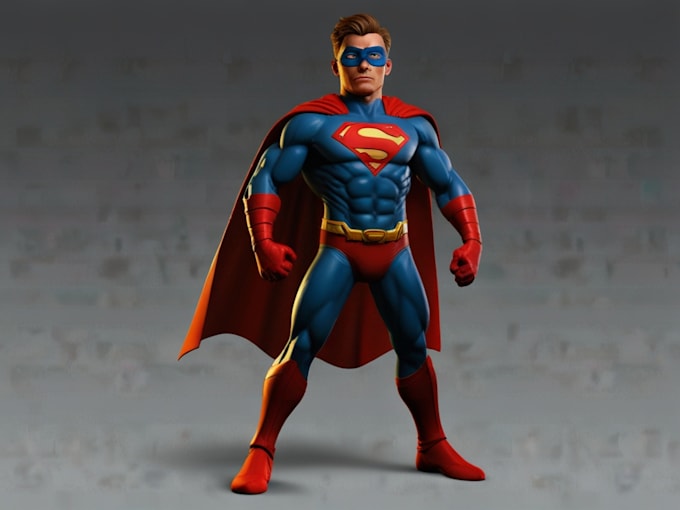 draw custom superhero character