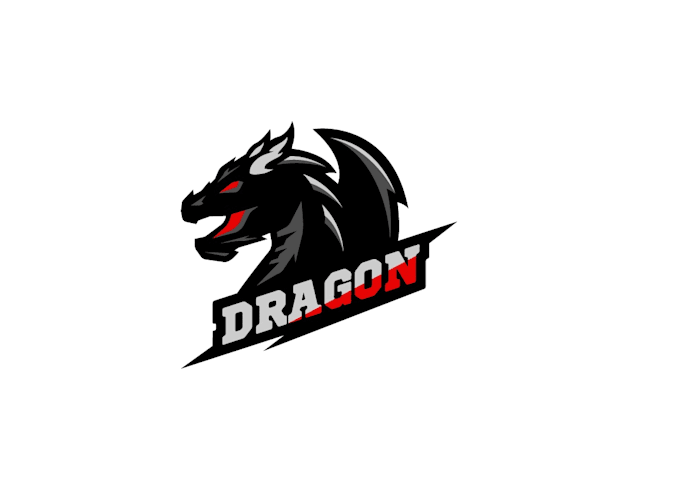 creative modern dragon logo design