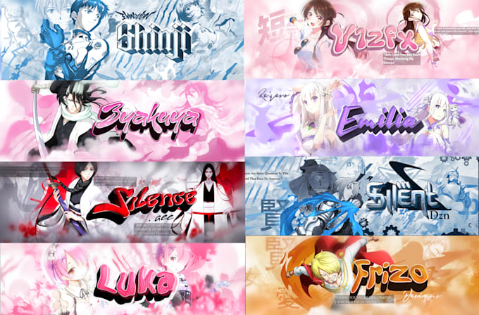 desgin cool anime theme banner for any platform