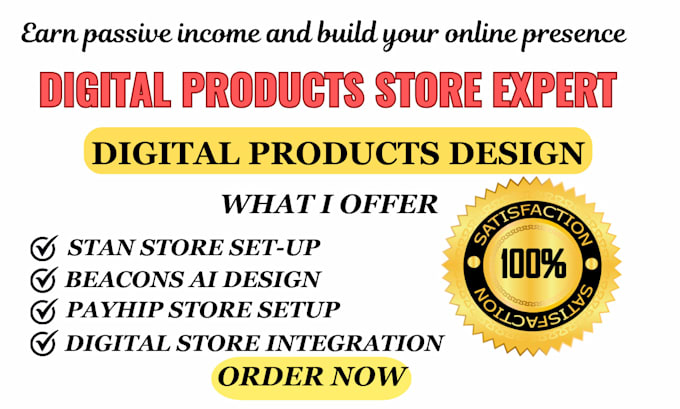 redesign payhip ecommerce estore setup stan store payhip digital product website
