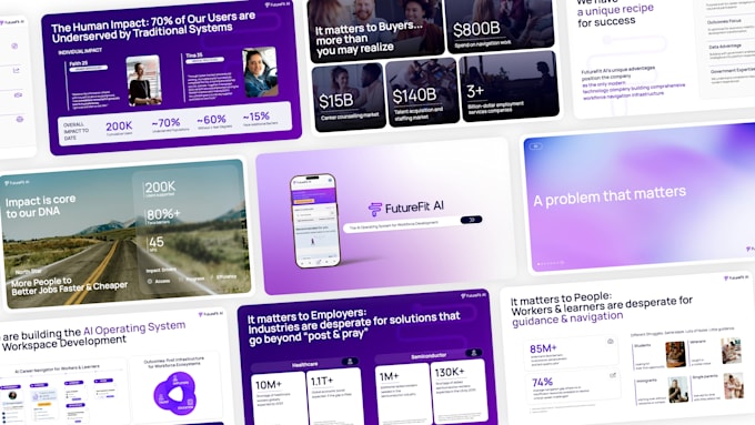 design a premium powerpoint pitch deck presentation