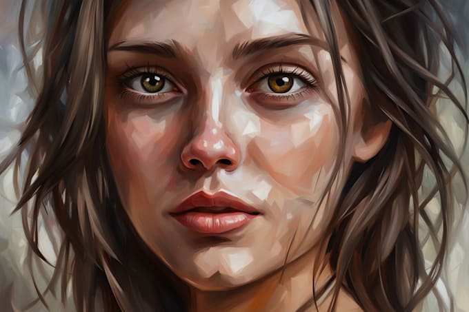 paint a unique oil painting portrait