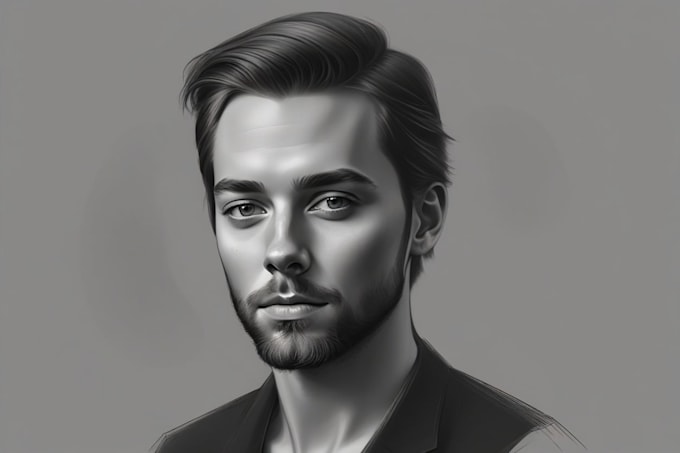 draw a realistic digital portrait
