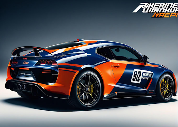 make awesome car wrap design or racing car wrap