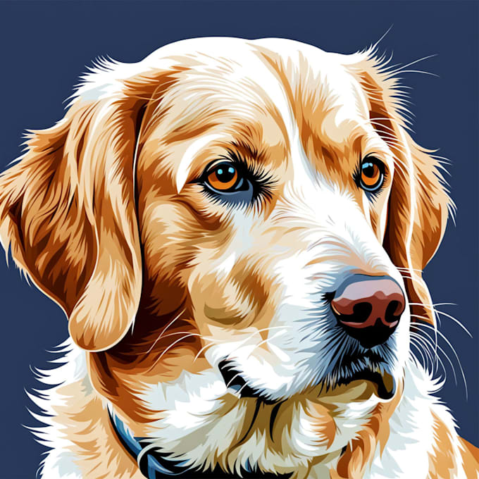 draw illustration pet portrait vector art