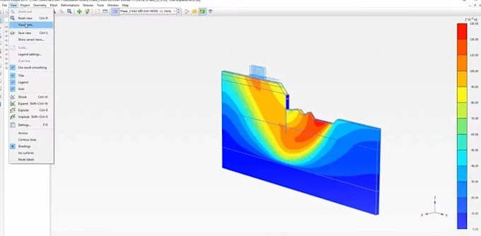 intensive geotechnical simulation calculations