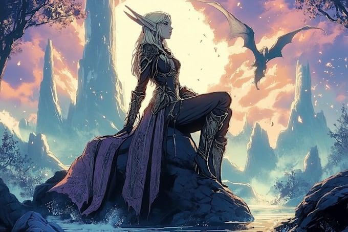 make a dnd art and dnd character art