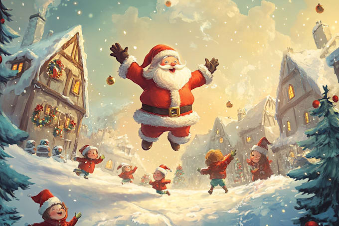 do christmas illustrations and cards for you