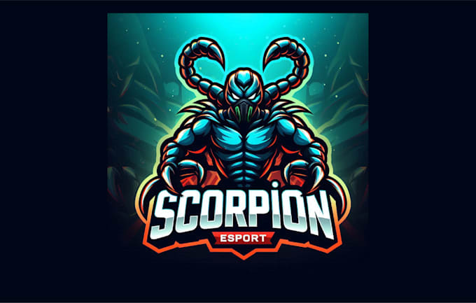 do creative scorpion esports mascot logo with source file