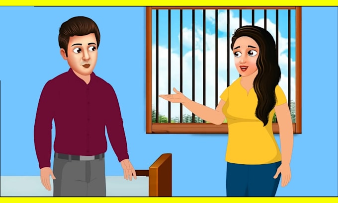 make 2d animated moral stories, 2d cartoon story, cartoon video