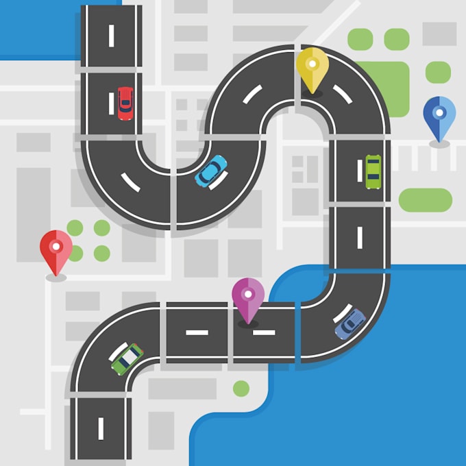 do vector map illustration and event map