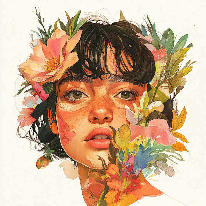 do digital watercolor illustration